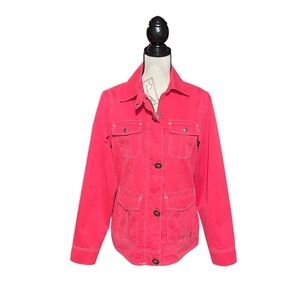Vibrant Pink Utility Jacket for Women